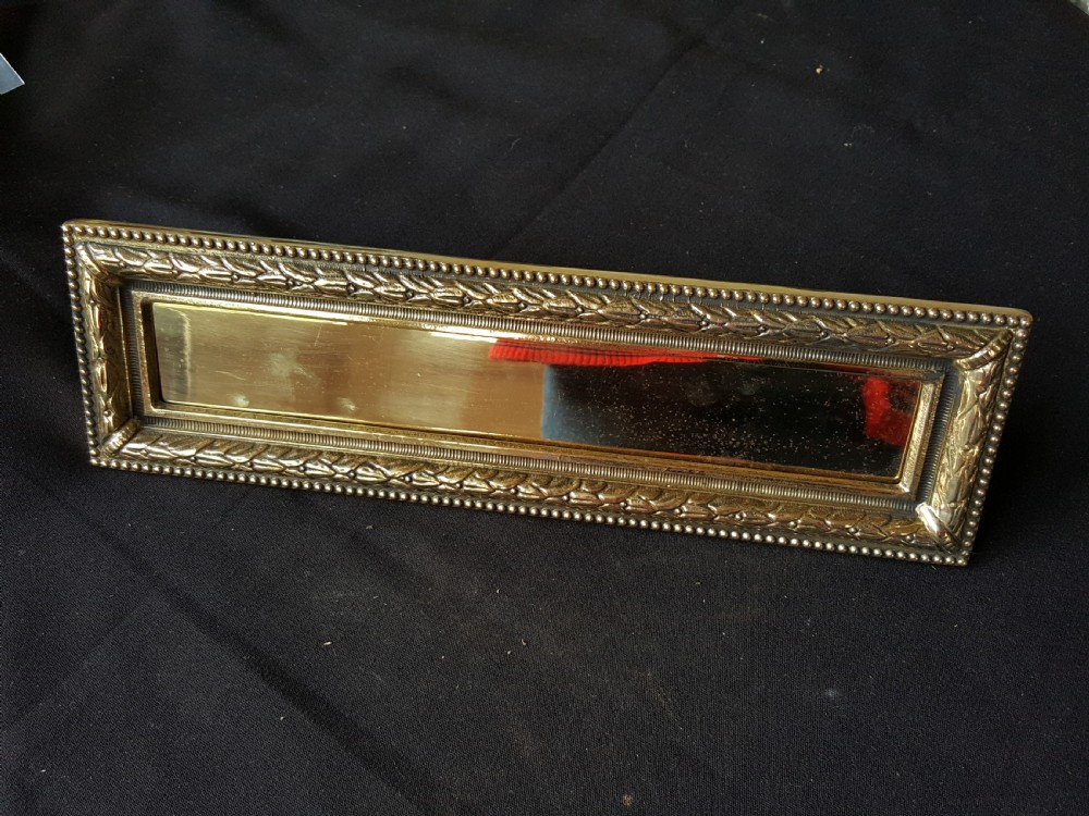 brass edwardian fully restored letter box