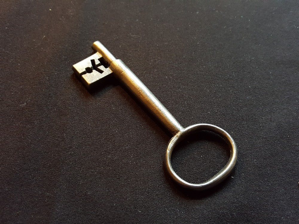 original georgian cast steel key