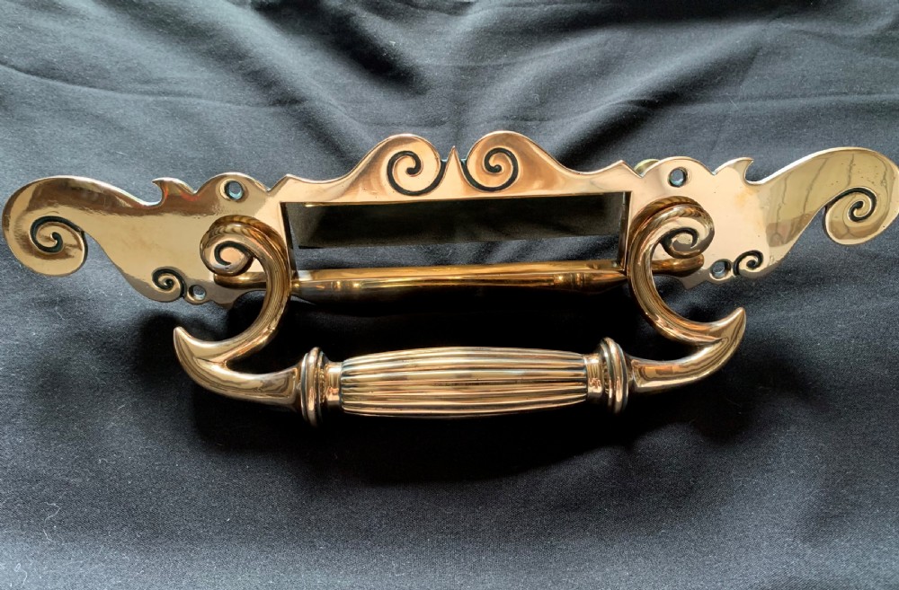sa117 rare bronze victorian letter box pull handle
