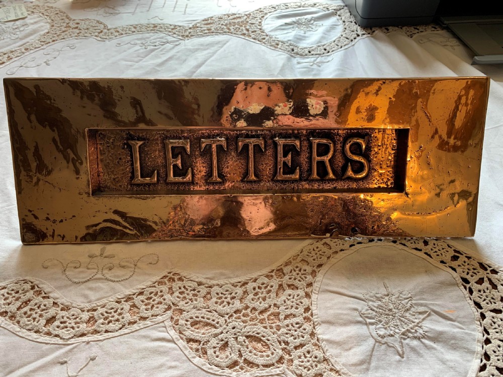 sa036 large bronze victorian letter box